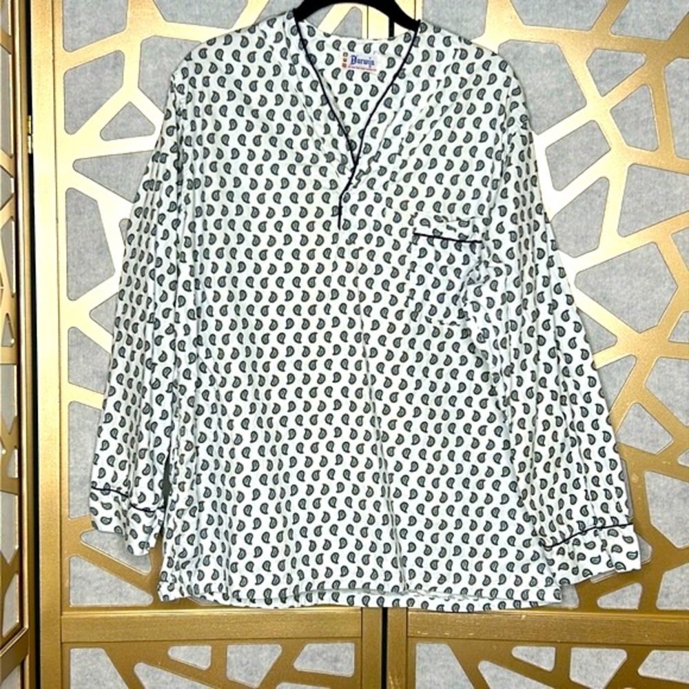 VINTAGE DARWIN PAISLEY PAJAMA SHIRT‎